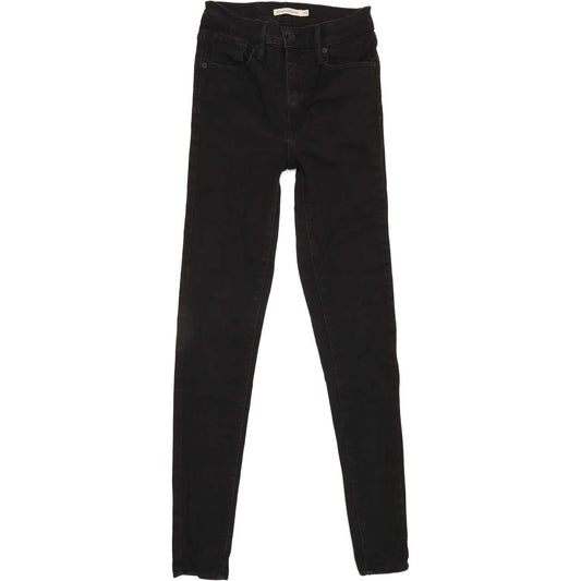 Levi's Mile High Rise Black Skinny Jeans W26 L31