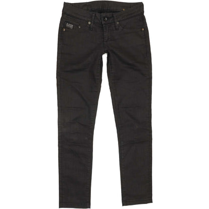 G-Star Women Black Skinny Slim Jeans W28 L28