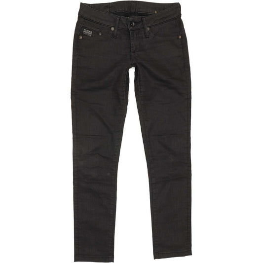 G-Star Women Black Skinny Slim Jeans W28 L28