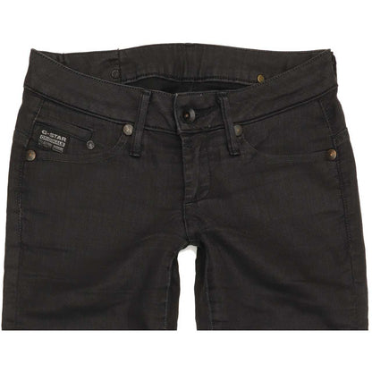 G-Star Women Black Skinny Slim Jeans W28 L28