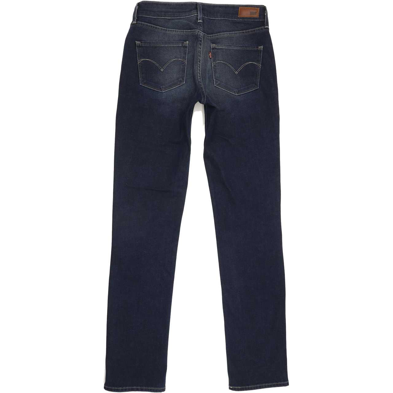 Levi's Demi Curve Women Blue Straight Slim Stretch Jeans W28 L32