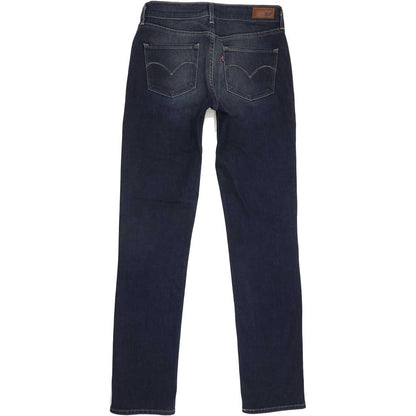Levi's Demi Curve Women Blue Straight Slim Stretch Jeans W28 L32