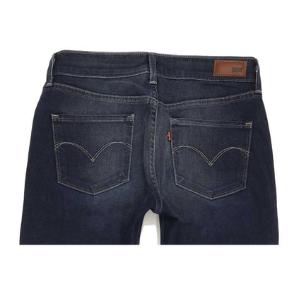 Levi's Demi Curve Women Blue Straight Slim Stretch Jeans W28 L32