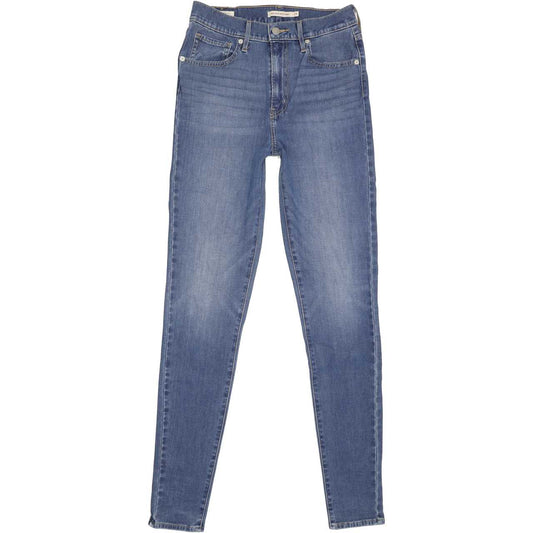 Levi's Mile High Rise Blue Skinny Stretch Jeans High Waisted W28 L32