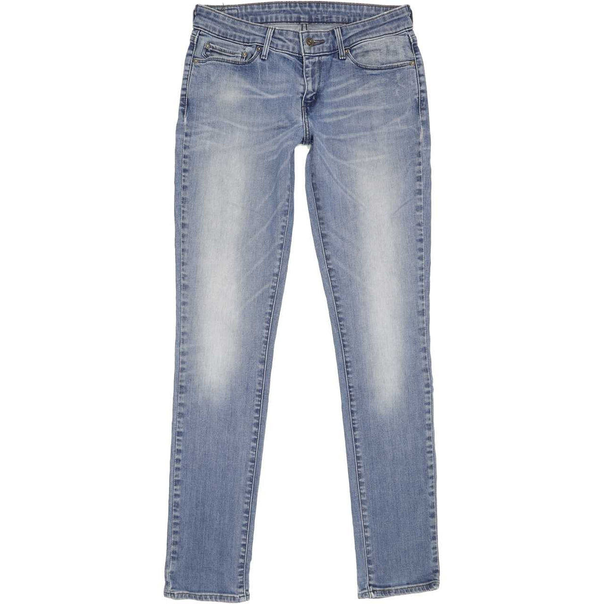 Levi's Women Blue Tapered Regular Stretch Jeans W28 L33