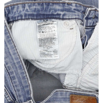 Levi's Women Blue Tapered Regular Stretch Jeans W28 L33