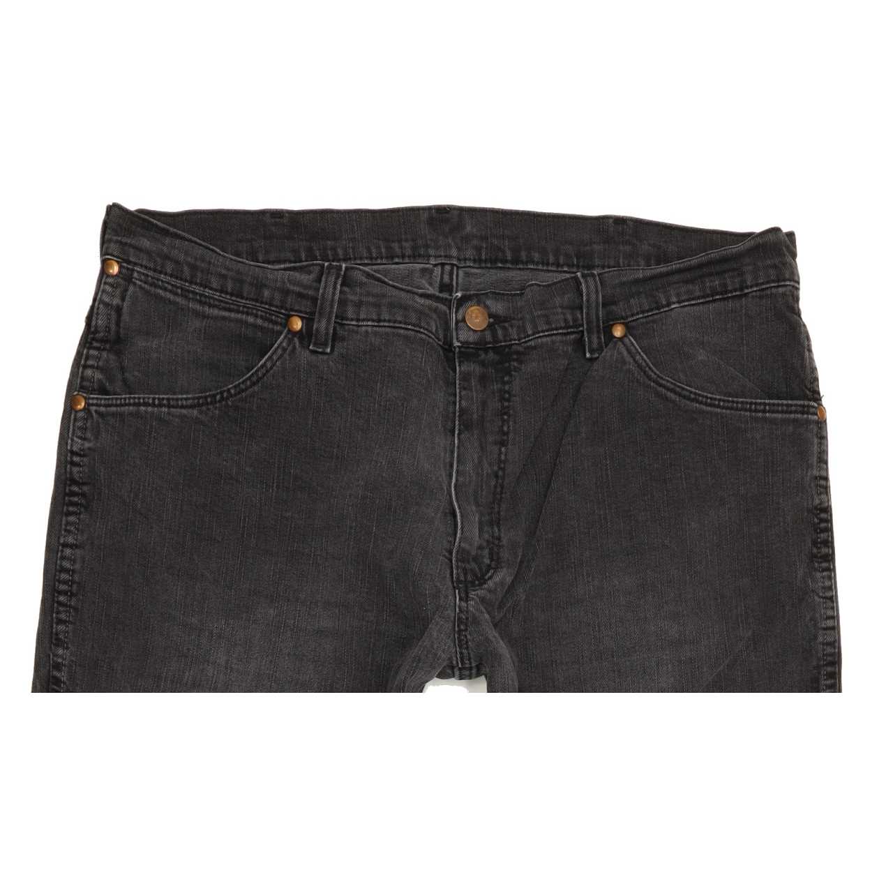 Wrangler Alaska Men Charcoal Straight Regular Stretch Jeans W38 L31