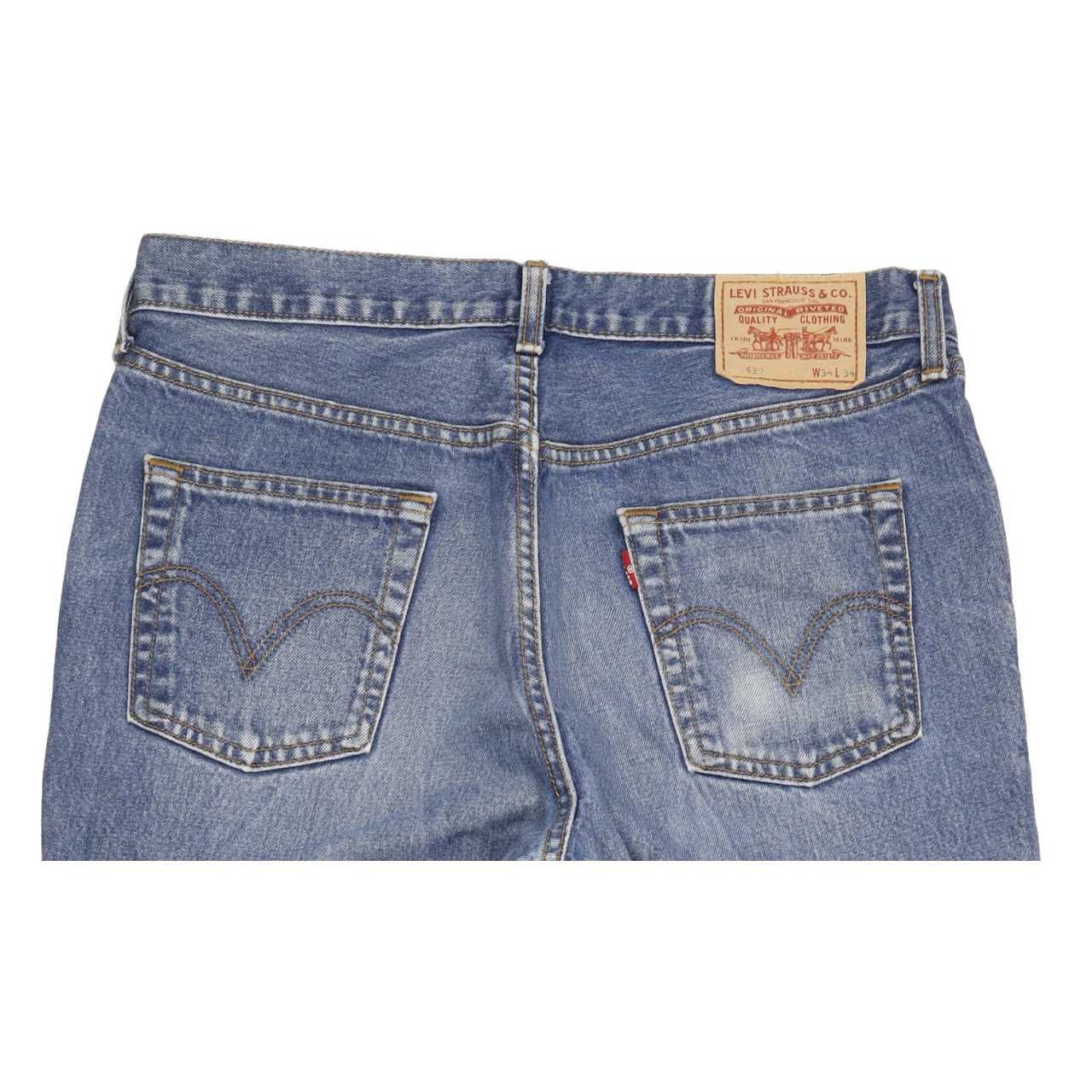 Levi's 630 Men Blue Straight Regular Jeans W34 L29