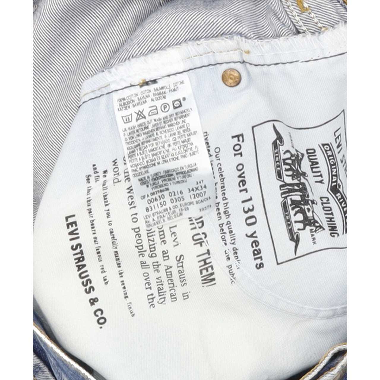 Levi's 630 Men Blue Straight Regular Jeans W34 L29