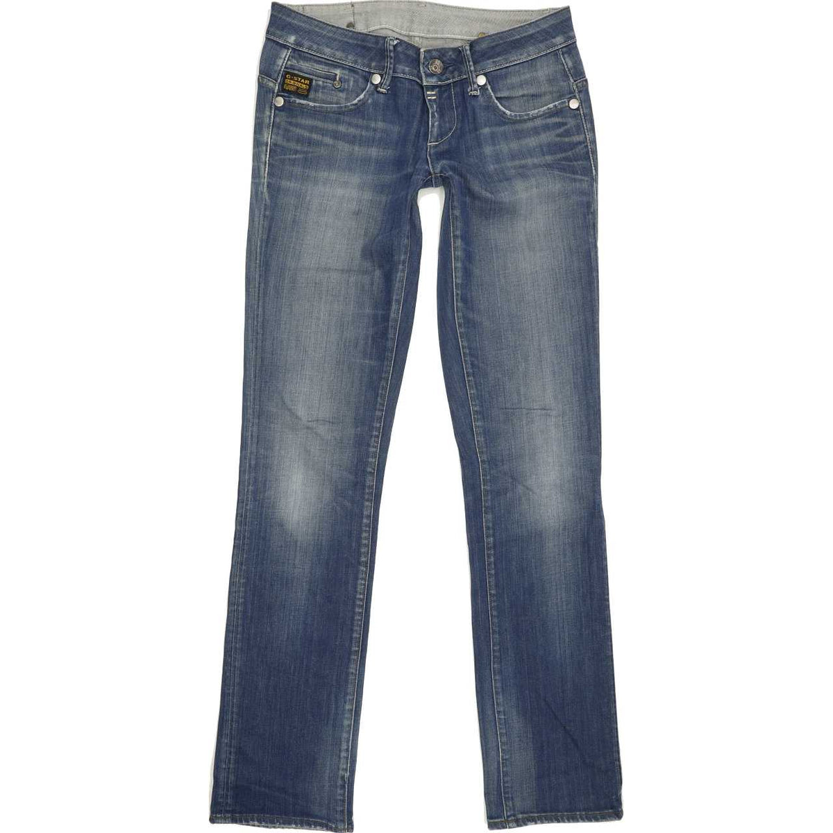 G-Star Midge Women Blue Straight Slim Stretch Jeans W29 L34