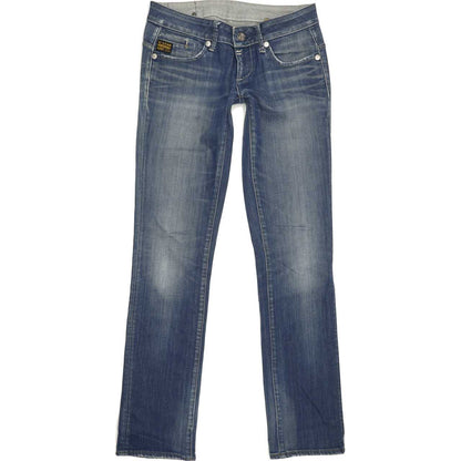 G-Star Midge Women Blue Straight Slim Stretch Jeans W29 L34