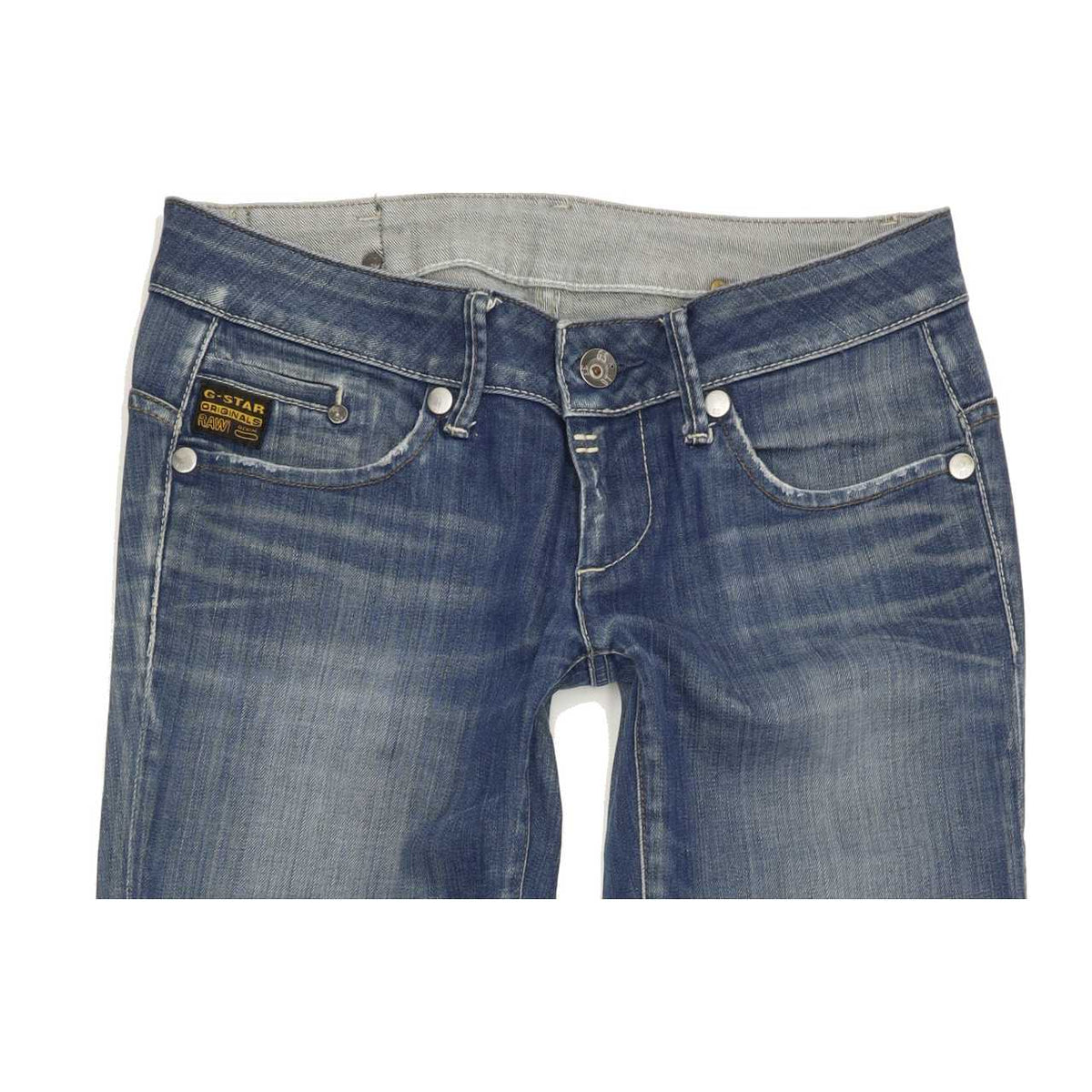 G-Star Midge Women Blue Straight Slim Stretch Jeans W29 L34