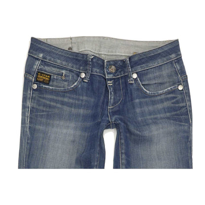 G-Star Midge Women Blue Straight Slim Stretch Jeans W29 L34
