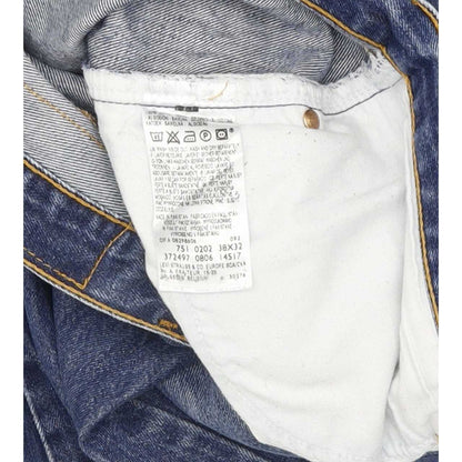Levi's 751 Men Blue Straight Regular Jeans W38 L31