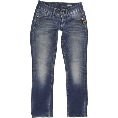G-Star Lynn Women Blue Straight Slim Stretch Jeans W27 L29