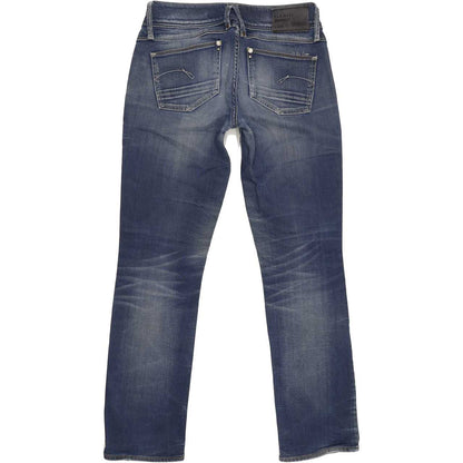 G-Star Lynn Women Blue Straight Slim Stretch Jeans W27 L29