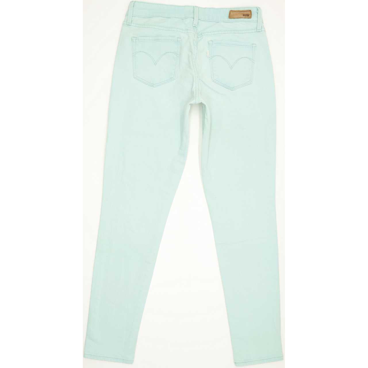 Levi's Demi Curve Women Green Skinny Slim Stretch Jeans W26 L28