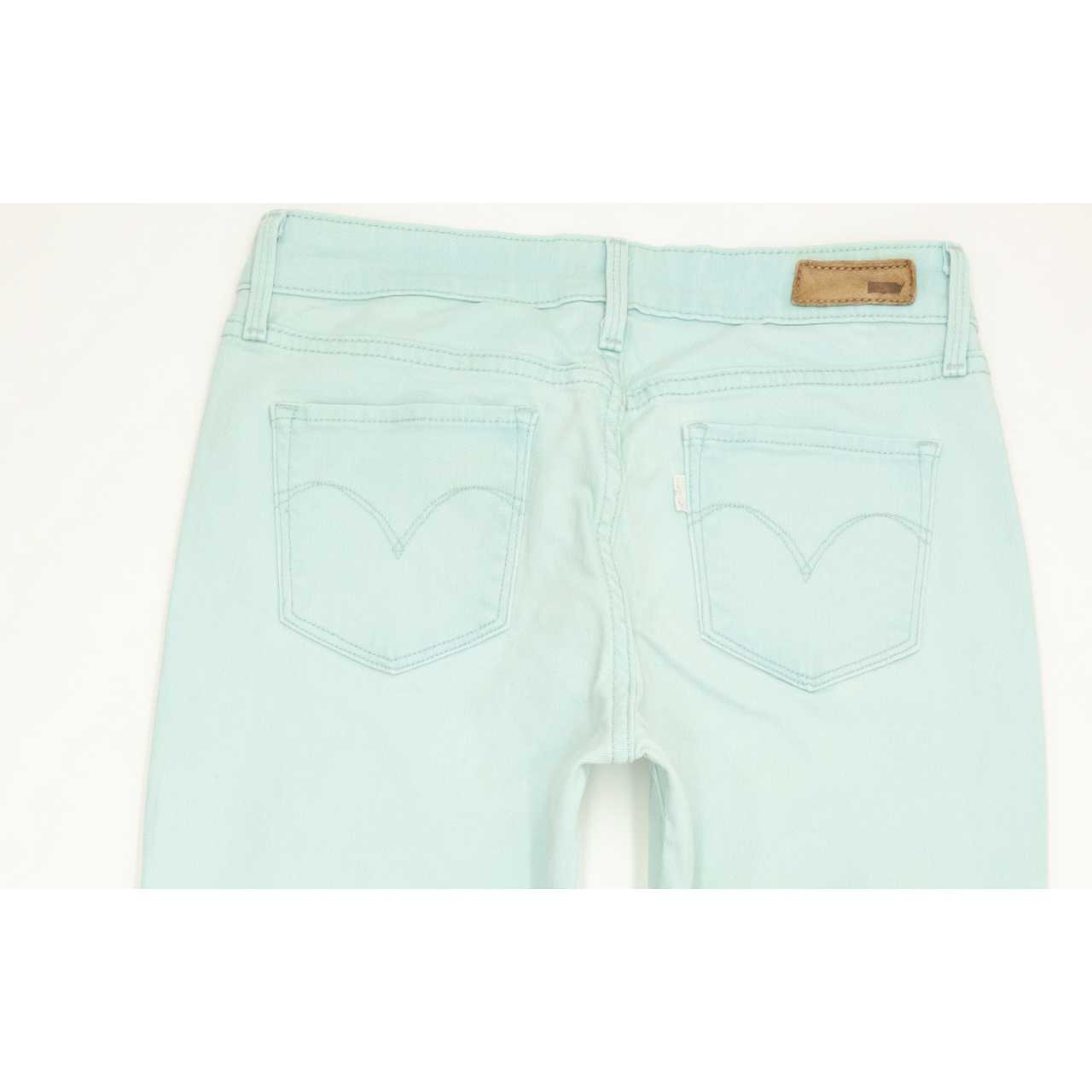 Levi's Demi Curve Women Green Skinny Slim Stretch Jeans W26 L28