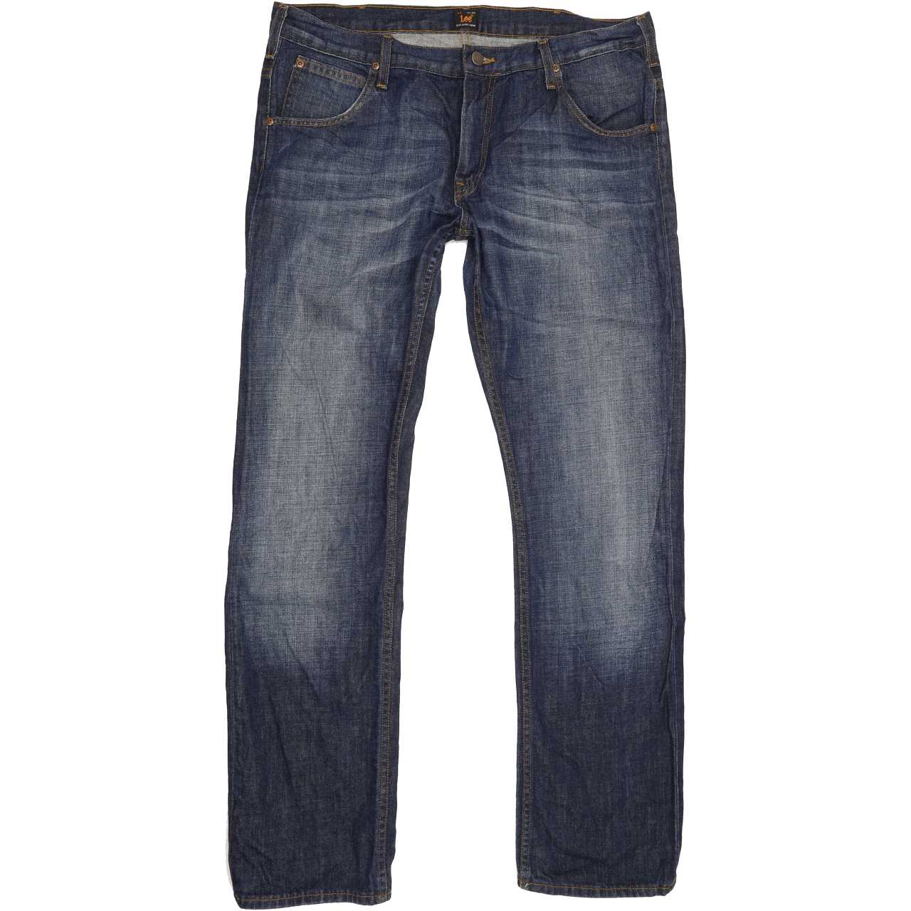 Lee Zed Men Blue Straight Regular Jeans W36 L33