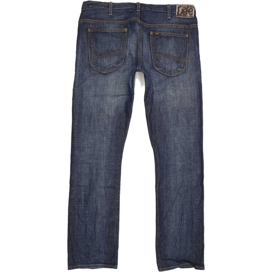 Lee Zed Men Blue Straight Regular Jeans W36 L33