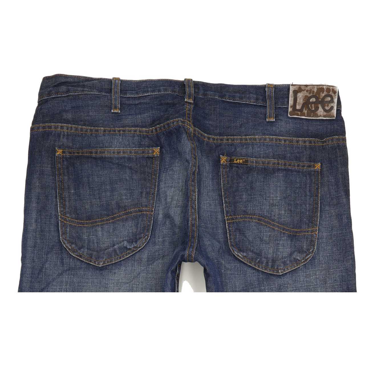 Lee Zed Men Blue Straight Regular Jeans W36 L33