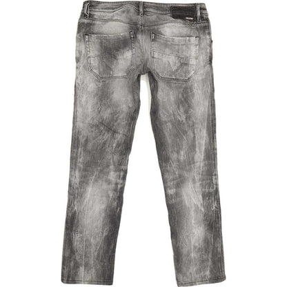 Diesel Nevy Women Grey Straight Regular Stretch Jeans W30 L27