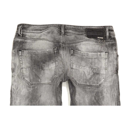 Diesel Nevy Women Grey Straight Regular Stretch Jeans W30 L27
