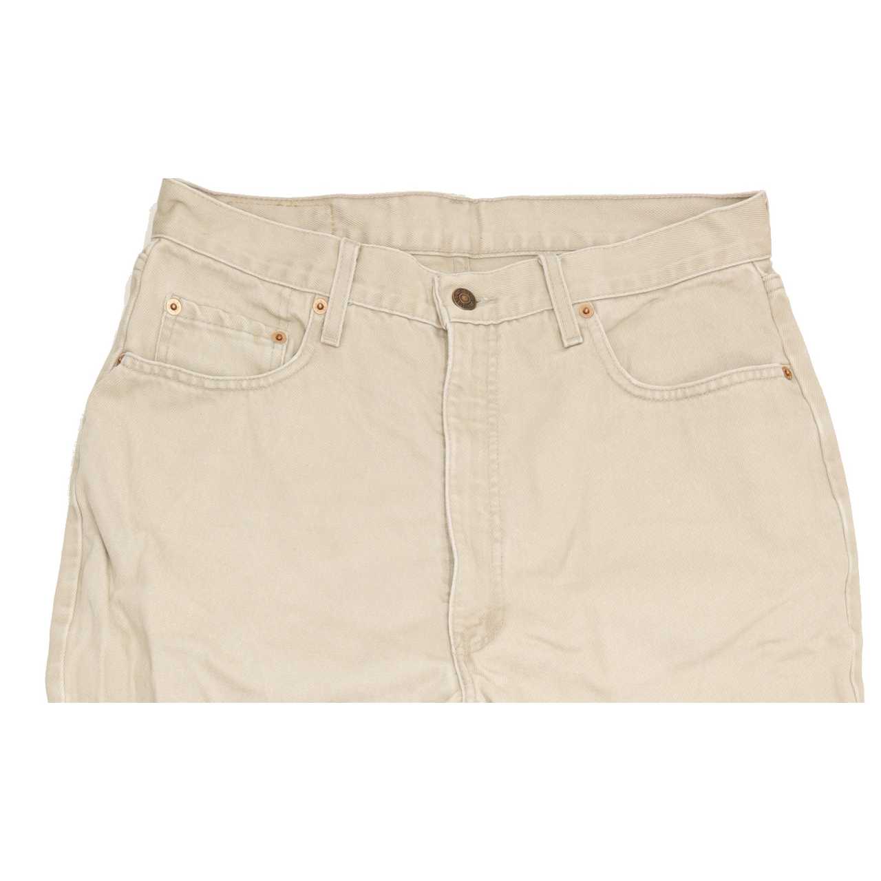 Levi's 881 Beige Tapered Regular Mom Jeans High Waisted W35 L32