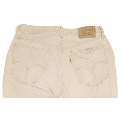 Levi's 881 Beige Tapered Regular Mom Jeans High Waisted W35 L32