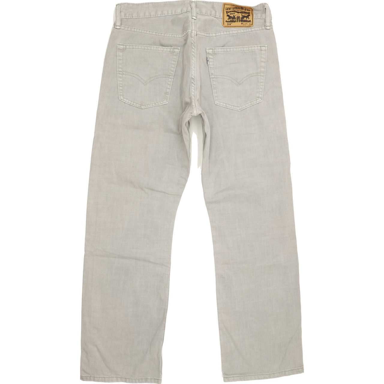 Levi's 514 Men Grey Straight Slim Jeans W32 L29