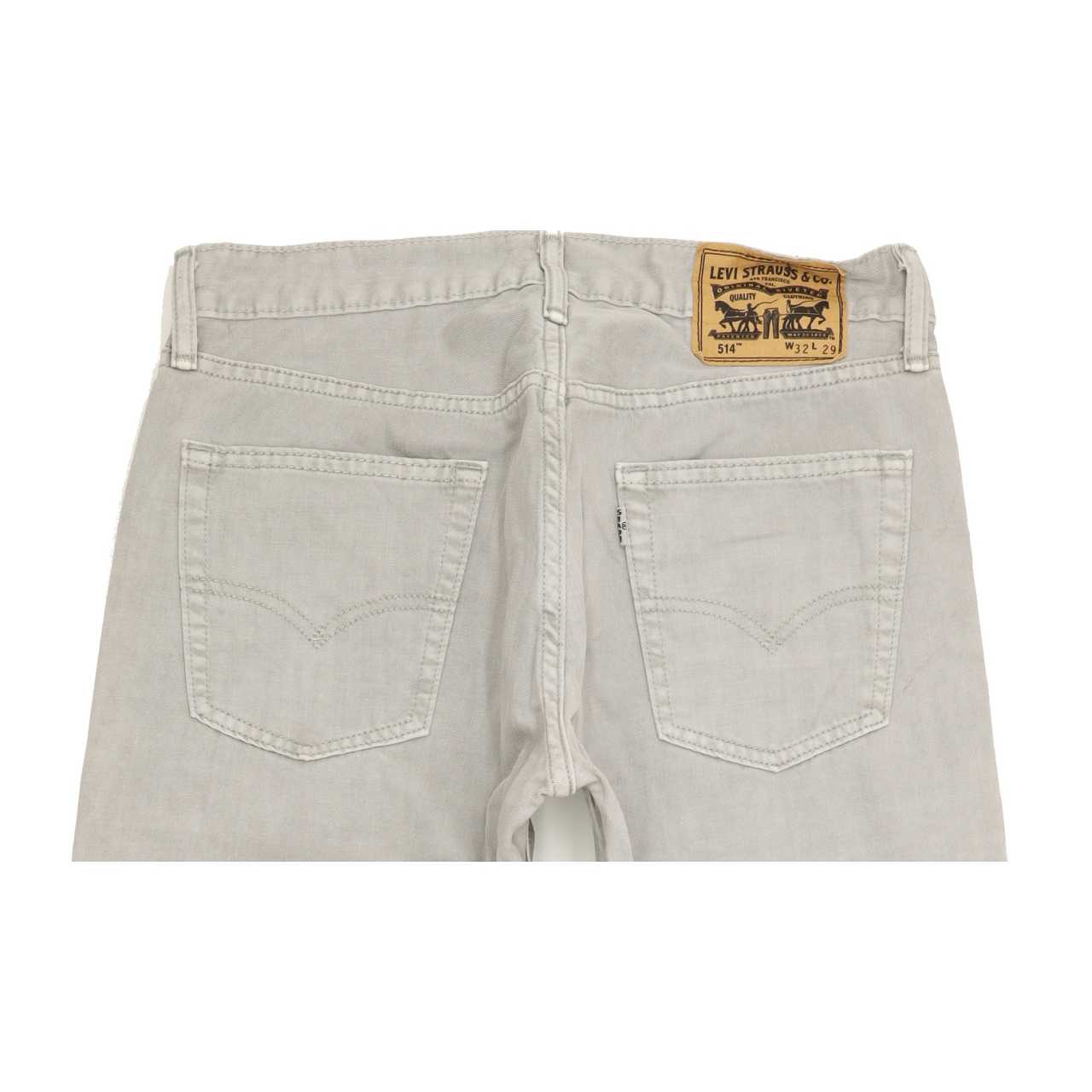 Levi's 514 Men Grey Straight Slim Jeans W32 L29