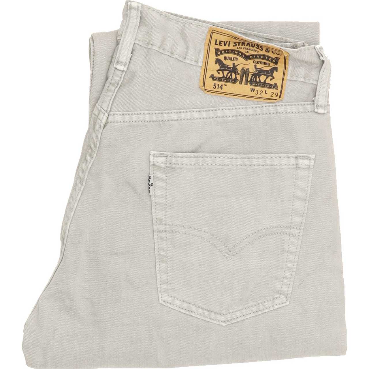 Levi's 514 Men Grey Straight Slim Jeans W32 L29