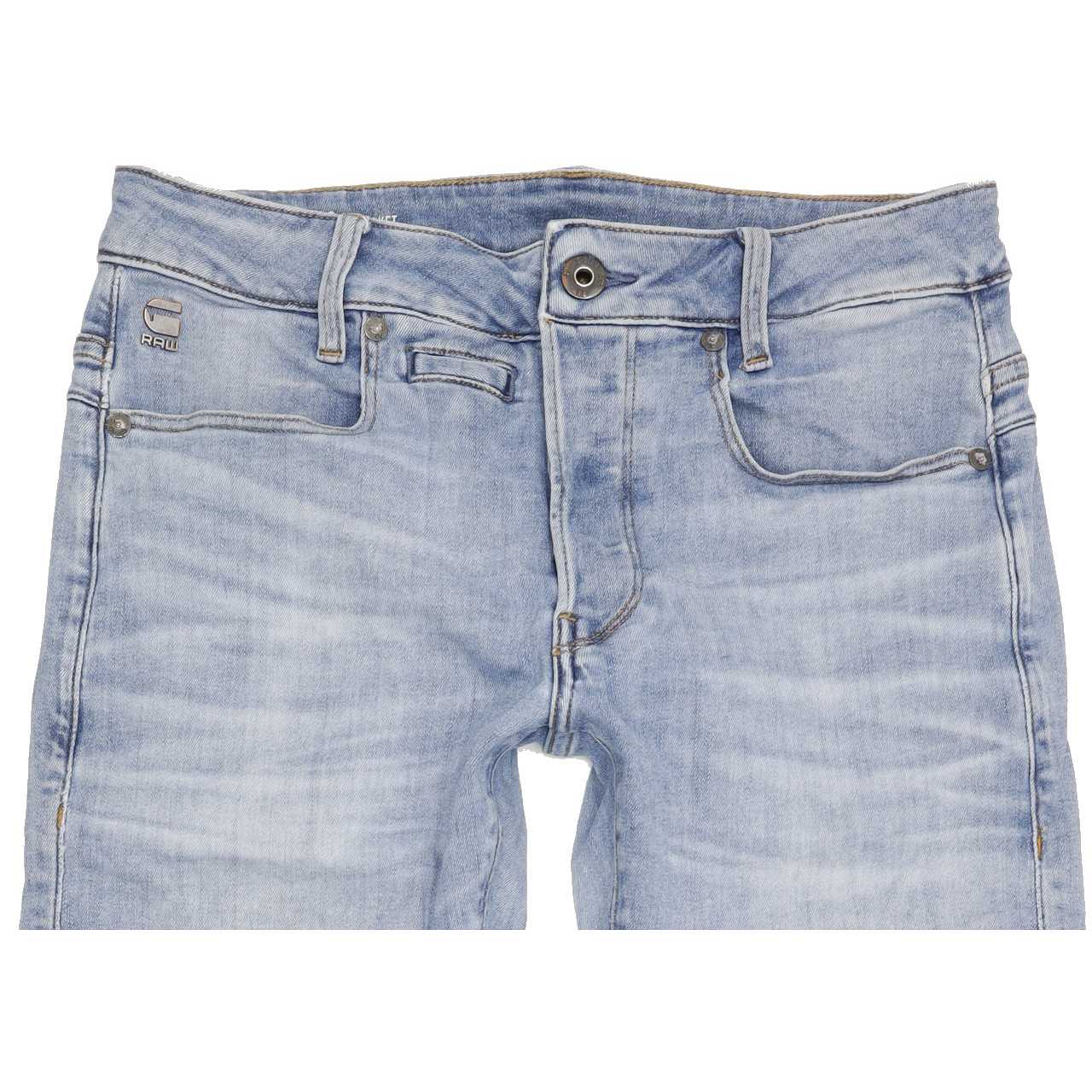 G-Star D-Staq 5 Pocket Men Blue Straight Slim Stretch Jeans W29 L31