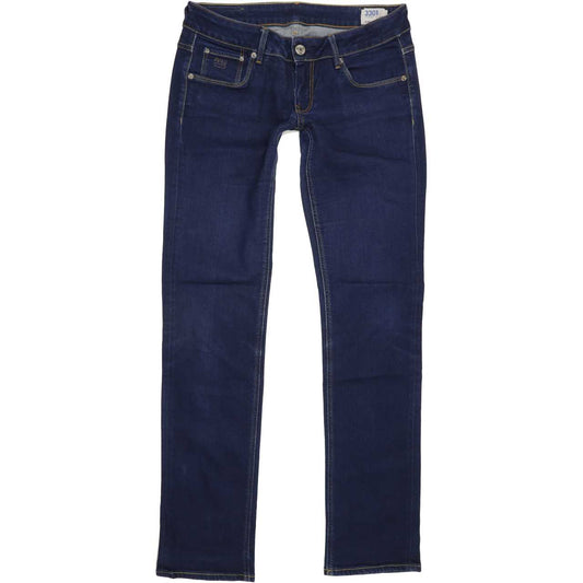 G-Star 3301 Women Blue Straight Slim Stretch Jeans W30 L33