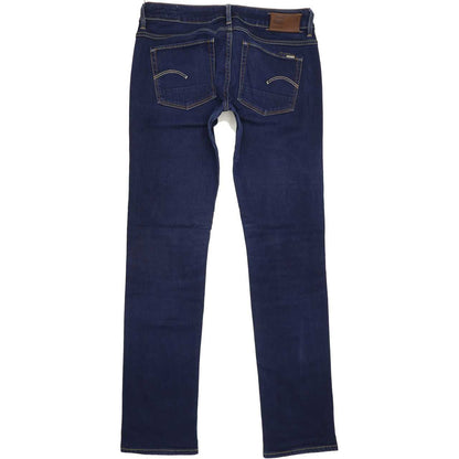 G-Star 3301 Women Blue Straight Slim Stretch Jeans W30 L33