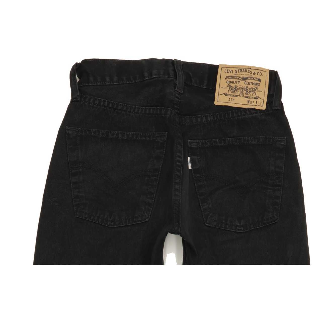 Levi's 551 Men Black Straight Regular Jeans W27 L32
