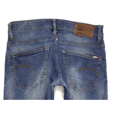 G-Star 3301 Men Blue Straight Slim Stretch Jeans W30 L32