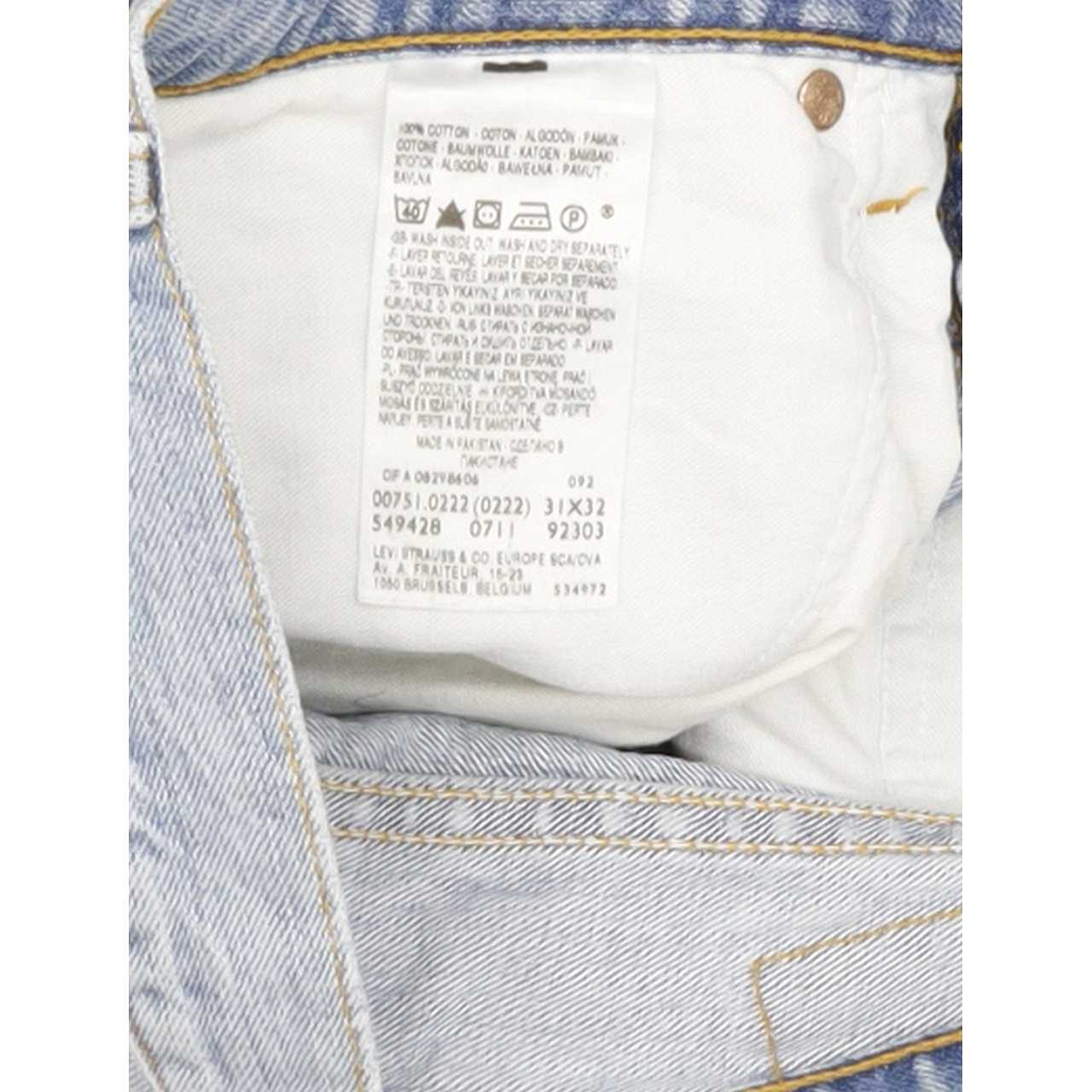 Levi's 751 Men Blue Straight Regular Jeans W31 L32
