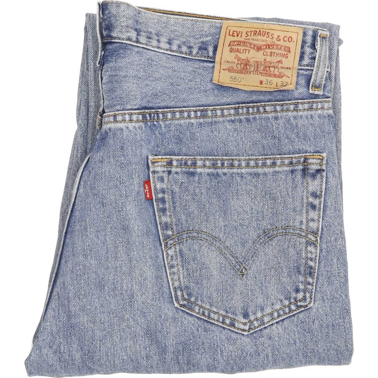 Levi's 550 Men Blue Straight Relaxed Jeans W36 L29