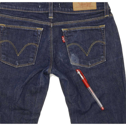 Levi's 571 Men Blue Straight Slim Stretch Jeans W27 L31