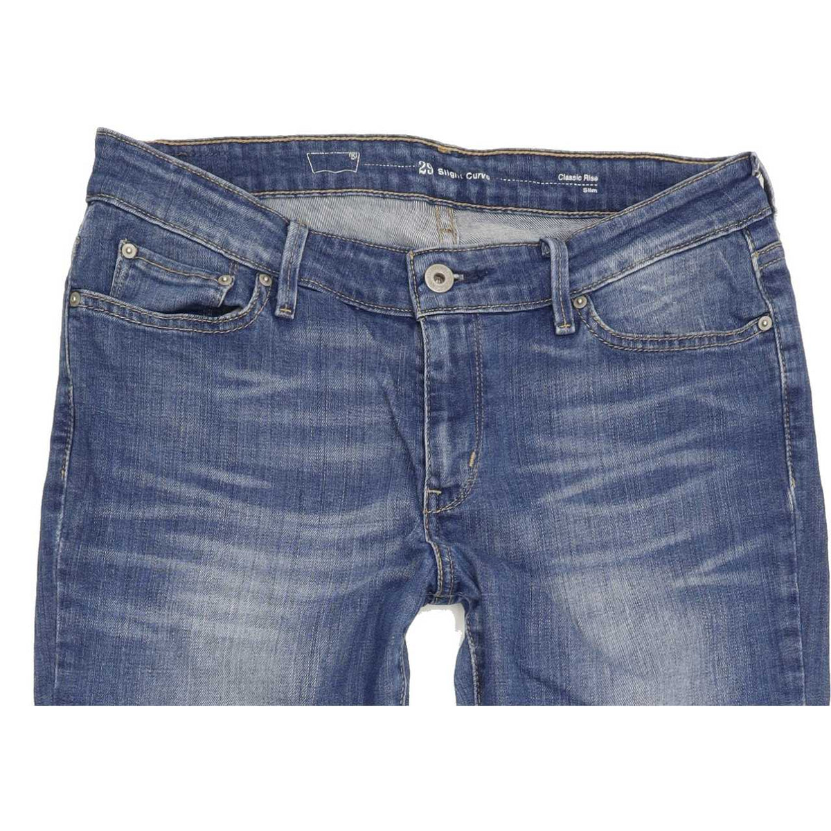 Levi's Slight Curve Women Blue Straight Slim Jeans W29 L31