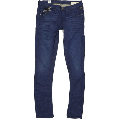 G-Star Ocean Women Blue Skinny Slim Stretch Jeans W28 L31