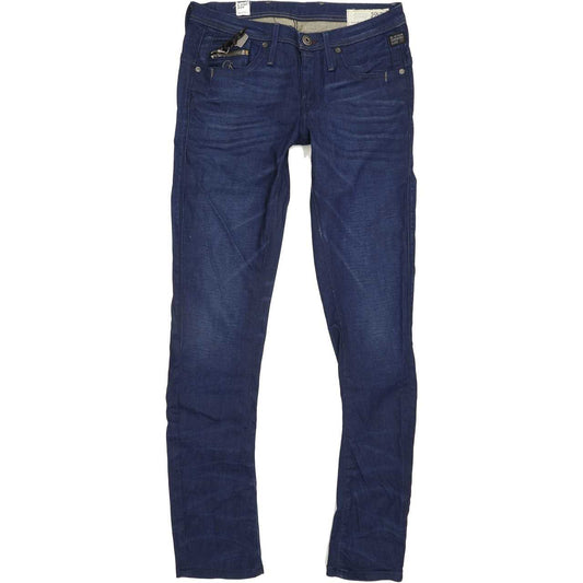 G-Star Ocean Women Blue Skinny Slim Stretch Jeans W28 L31