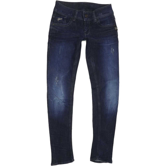 G-Star Lynn Women Blue Skinny Slim Stretch Jeans W25 L30