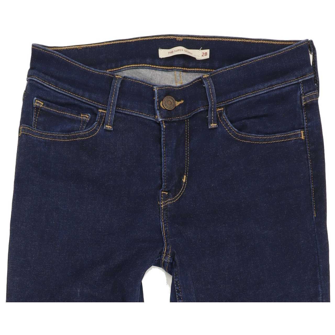 Levi's 710 Women Blue Skinny Regular Stretch Jeans W28 L31