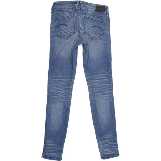 G-Star Lynn Mid Women Blue Skinny Regular Stretch Jeans W29 L32