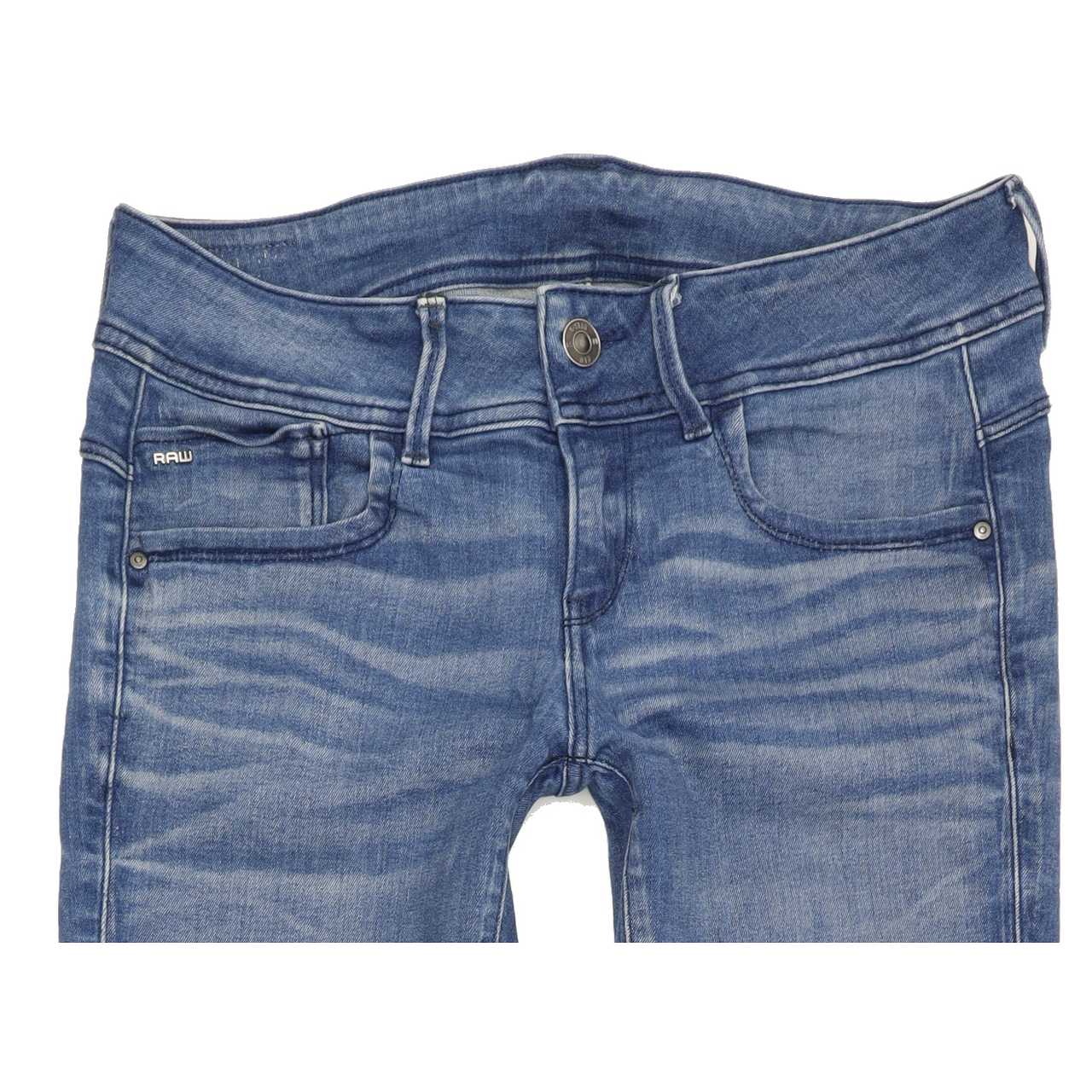 G-Star Lynn Mid Women Blue Skinny Regular Stretch Jeans W29 L32