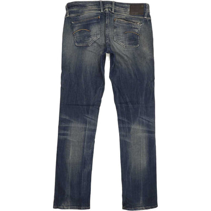 G-Star Attacc Women Blue Straight Slim Stretch Jeans W29 L32
