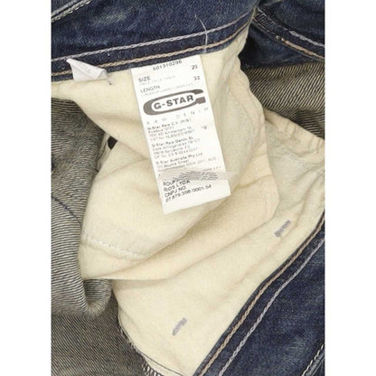 G-Star Attacc Women Blue Straight Slim Stretch Jeans W29 L32