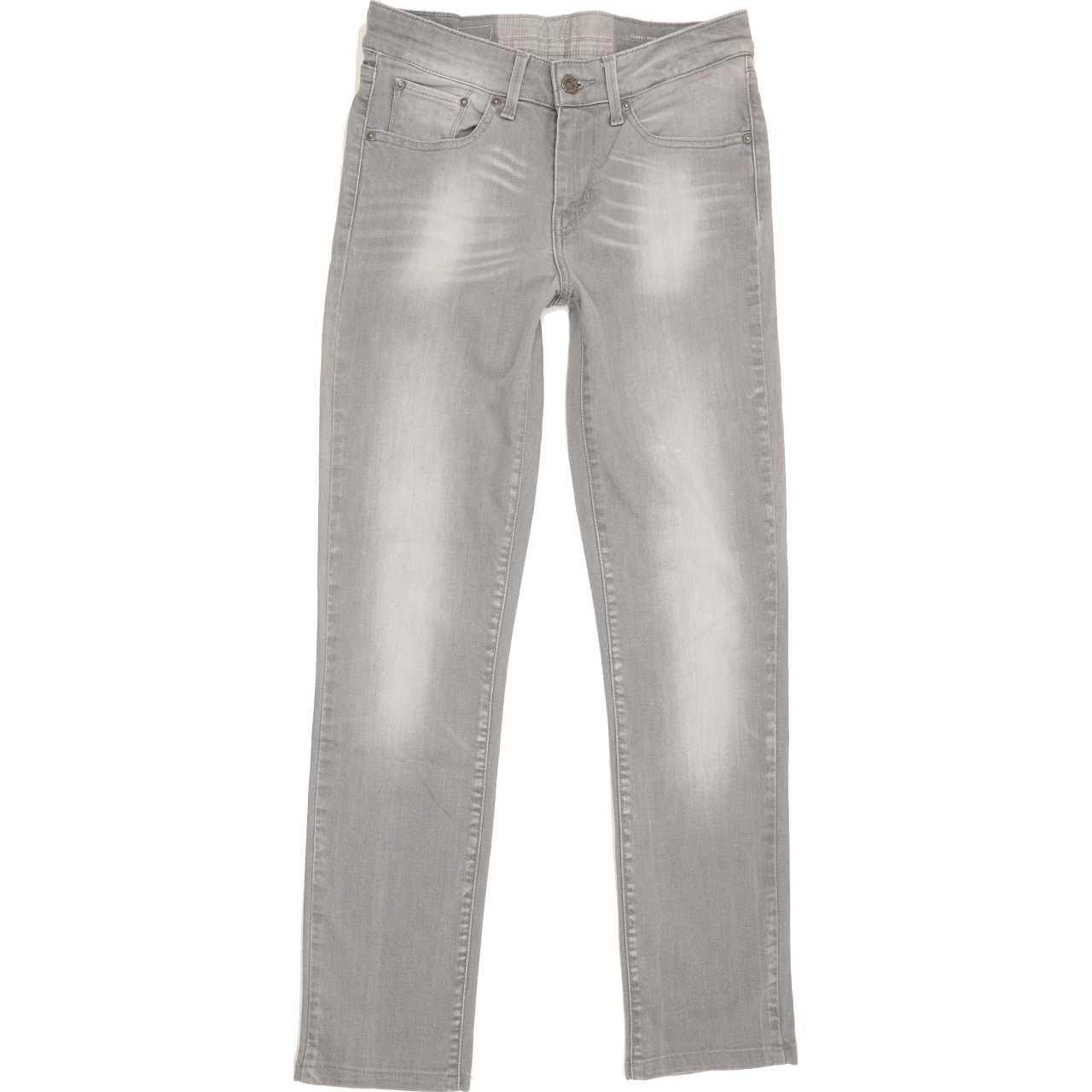 Levi's Demi Curve Women Grey Straight Slim Stretch Jeans W27 L29